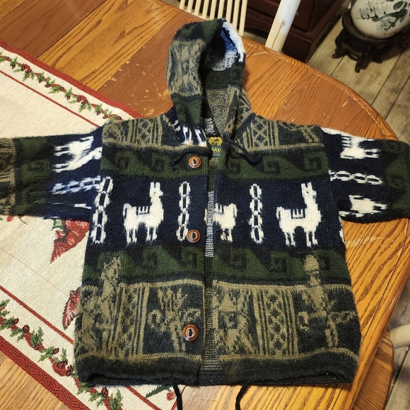 Vintage Ruminahui Wool Kid's Sweater